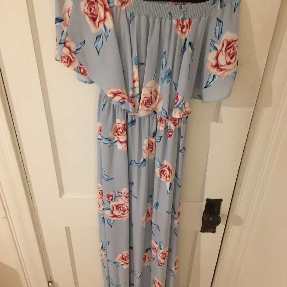 Show Me Your Mumu Hacienda  Off the Shoulder Gown - Picture 5 of 6